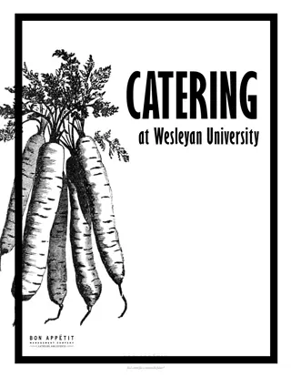 Elegant Catering Services at Wesleyan University