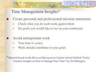 Effective Time Management Strategies and Insights
