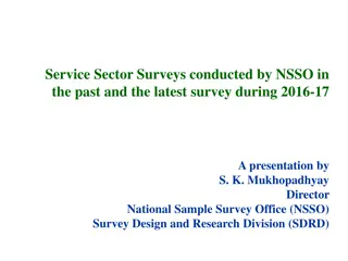 Evolution of NSSO Surveys in Service Sector