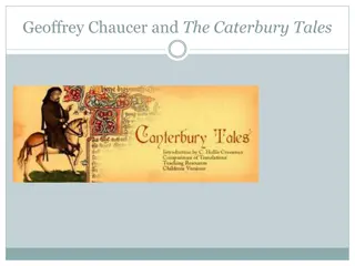 Geoffrey Chaucer and The Canterbury Tales: Overview and Analysis