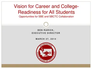 Strengthening Career and College Readiness in Education System