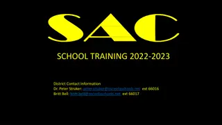 School Advisory Council (SAC) Membership and Responsibilities