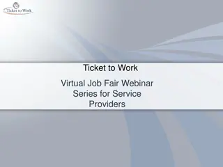 Virtual Job Fair for Service Providers: Ticket to Work Webinar Series