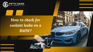 How to check for coolant leaks on a BMW