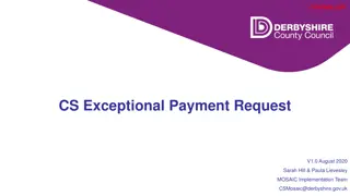 Guidance on Exceptional Payments Process