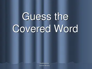 Fun Word Guessing Game by Joanne Whitley