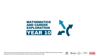 Exploring Mathematics-Related Occupations for Career Development