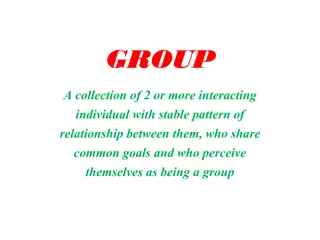 Groups and Teams in Collaboration Environments