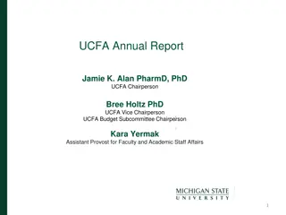 UCFA Annual Report Highlights and Initiatives for AY24-25