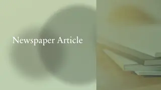 Unlocking the Secrets of Effective Newspaper Article Writing