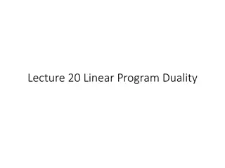 Linear Program Duality in Two-Player Games