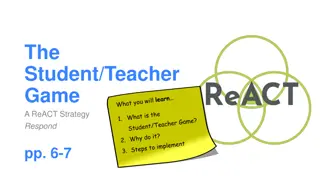 Effective Classroom Management Strategy: The Student/Teacher Game