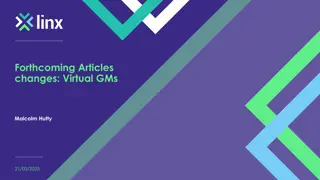 Virtual General Meetings Amendments Proposed by LINX Board
