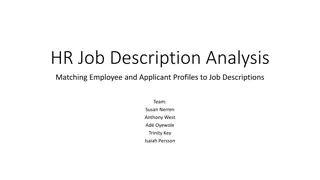 Analyzing HR Job Description Matchings with Machine Learning Models