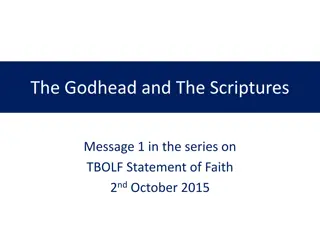 Attributes of God and His Message through Scriptures