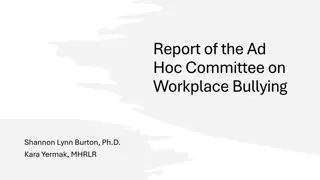 Workplace Bullying Committee Report