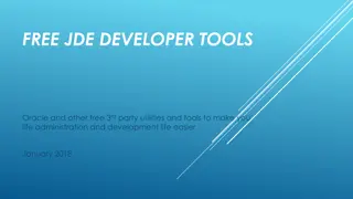 Free JDE Developer Tools and Utilities for Enhanced Administration and Development