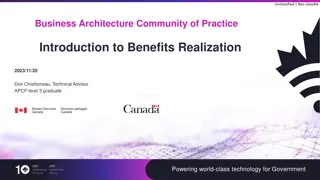 Benefits Realization in Business Architecture Community