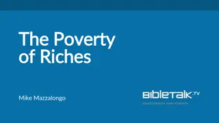 Insights from Mark 10: The Challenge of Riches and Eternal Life