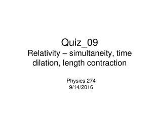 Relativity Concepts in Physics Quiz 09