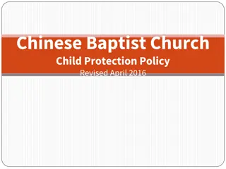 Chinese Baptist Church Child Protection Policy - Revised 2016