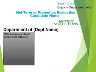 Reflecting Department Activities in Candidate Evaluation Slides
