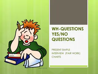 WH-Questions and Yes/No Questions Practice with Charts