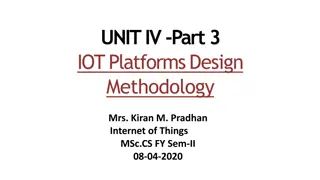 IoT Platforms Design Methodology: Steps and Specifications