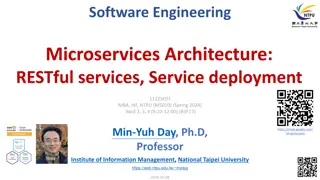 Microservices Architecture and RESTful Service Deployment at NTPU Spring 2024