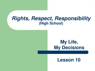 High School Lesson on Rights, Respect, and Responsibility - Making Positive Decisions