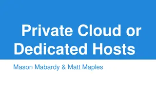 Private Cloud vs Dedicated Hosts Performance Testing