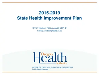 Oregon State Health Improvement Plan Priorities and Interventions