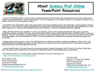Virtual Science Classroom Resources and PowerPoints - Science Prof Online SPO