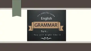 English Tenses and Usage Examples