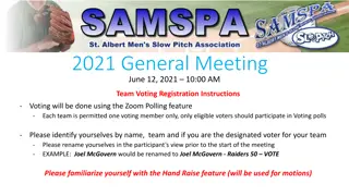 Virtual Meeting Registration and Voting Instructions for June 12, 2021 General Meeting