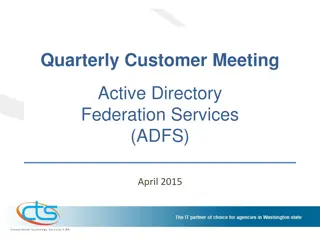 ADFS Services Overview and Implementation Guide