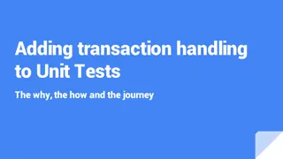 Improving Unit Test Stability with Transaction Handling