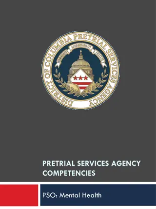 Pretrial Services Agency Mental Health Competencies