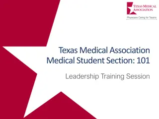 Texas Medical Association Medical Student Section Leadership Training Session Overview