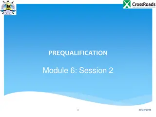 Prequalification Process for Road Works