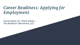 Career Readiness: Strategies for Job Search and Application Process