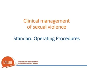 Managing Sexual Violence: Standard Operating Procedures and Response Strategies