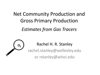 Estimates from Gas Tracers: Net Production and Gross Primary Production