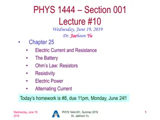 Electric Current and Batteries in Physics