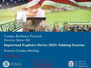 Campus Resilience Program: IED Tabletop Exercise Starter Kit