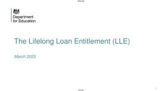Lifelong Loan Entitlement (LLE) Consultation Summary