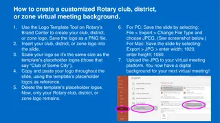 Customized Rotary Club Meeting Background Creation Guide