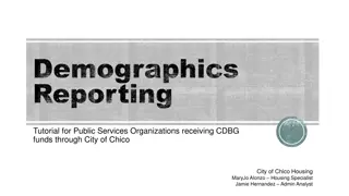 Efficient Demographics Reporting for Public Services Organizations in Chico