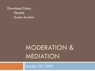 Moderation and Mediation in Exam Anxiety Research