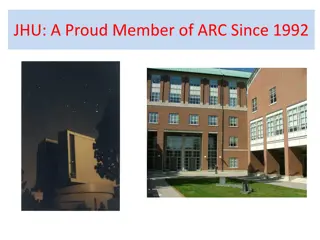 JHU Astronomy Research Center - Discoveries and Achievements